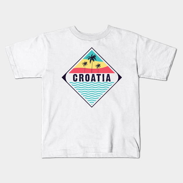 Croatia vibes Kids T-Shirt by SerenityByAlex